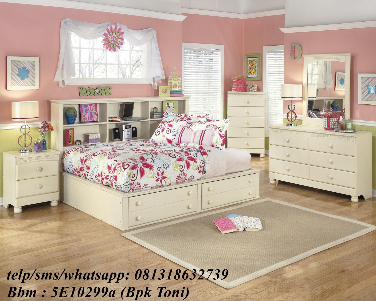 Set Tempat Tidur Anak Perempuan Duco Furniture Idaman