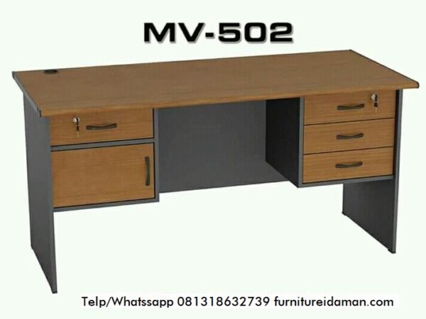 Meja Kantor Minimalis Terlaris Mv-502, gambar meja kantor, meja gaming, meja kantor, meja kantor terbaru, meja kerja komputer, meja komputer, meja minimalis, set meja komputer